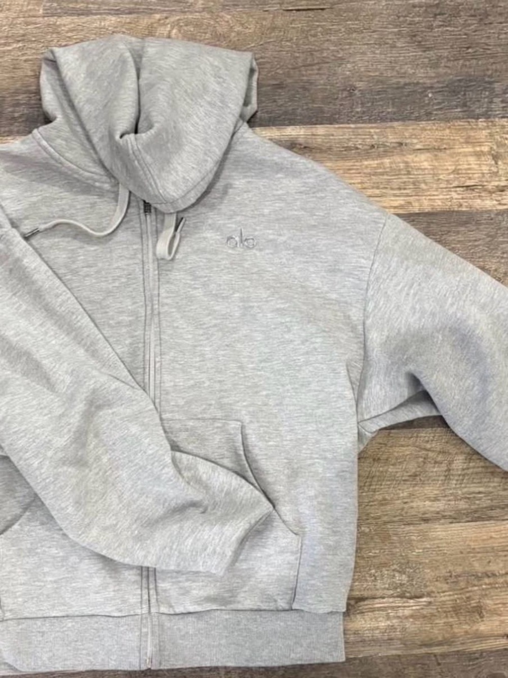 ALO Yoga Men's Light Heather Gray Quarter-Zip Pullover